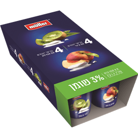 יוגורט קיווי ואפרסק 3%