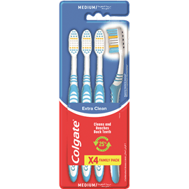 Colgate Extra Clean Toothbrushes, 4 Pack