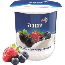דנונה פירות יער 3%