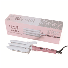 מסלסל תלת גלי צבע שחור