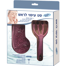 סט עיסוי לראש סגול