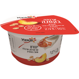יוגורט עם אפרסק בתחתית