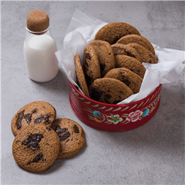 עוגיוות שוקולד מריר חלבי