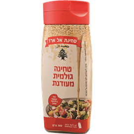 טחינה גולמית בבקבוק לחיץ