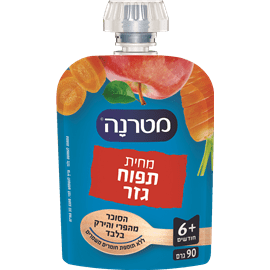 מטרנה מחית תפוח גזר פאוץ