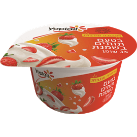 יוגורט יופלה תות בשמנ3%