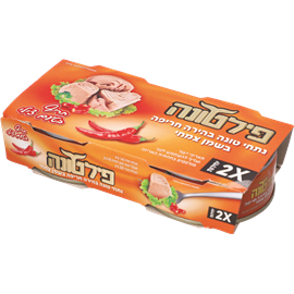 טונה בהירה שמן צילי חריף