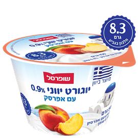 יוגורט יווני אפרסק