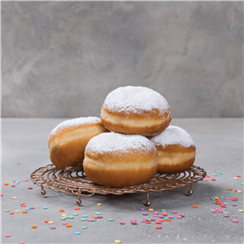 סופגניה גדולה בלי ריבה60