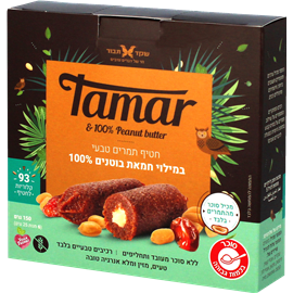 חטיפי תמר + חמאת בוטנים