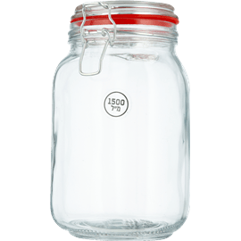 צנצנת מכסה קליפס אדום