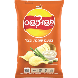 תפוצ'יפס שמנת בצל