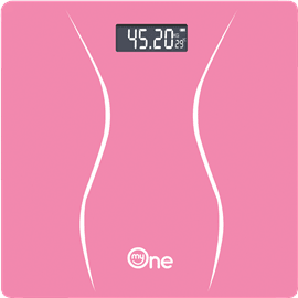 משקל דיגיטלי ביתי ורוד