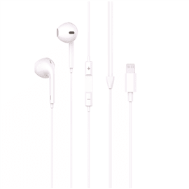 אוזניות חוט לבן