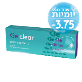 Be clear עדשות מגע 3.75-