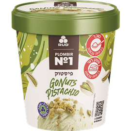 גלידת שמנת פיסטוק