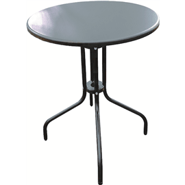 שולחן עגול ביסטרו אפור פ
