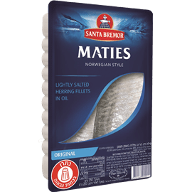 חתיכות הרינג מלוח מצונן