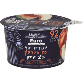 יוגורט עם אפרסק 0%