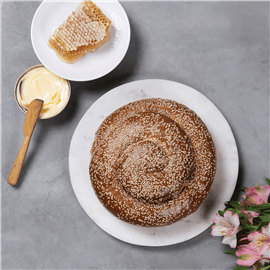 חלה מתוקה עגולה