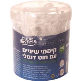 קיסמי שיניים עם חוט דנטל