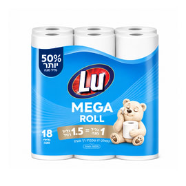Туалетная бумага Mega Roll 18 листов LU
