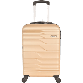 מזוודה טרולי 20קשיח קאמל