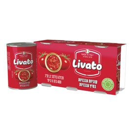 طماطم مكعبات 400 غرام LIVATO