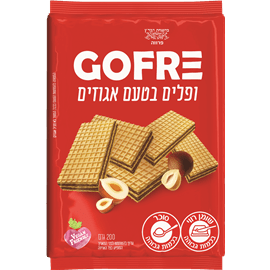ופלים בטעם אגוזים 200גרם
