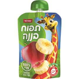 מחית תפוח בננה בפאוץ