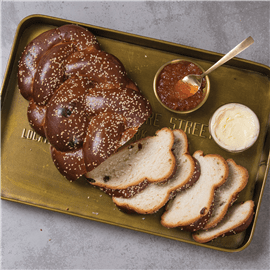 חלה מתוקה קלועה+צימוקים