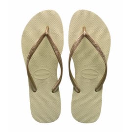 כפכפי סלים חלק זהב