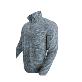 HALF ZIPPER L אפור