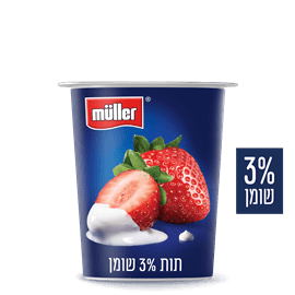 יוגורט תות 3% שומן