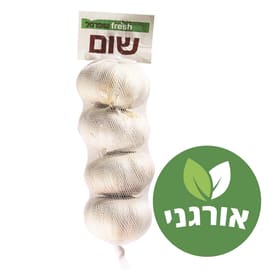 ثوم مجفف في شبكة عضوي