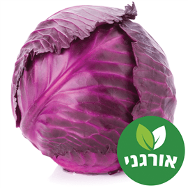כרוב אדום אורגני ארוז