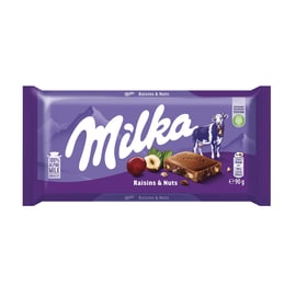 Milka шоколад с изюмом 90 г