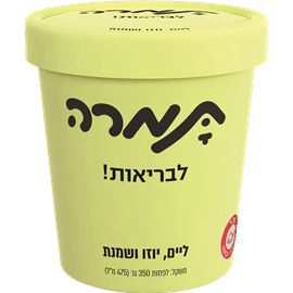 גלידת שמנת טעם ליים+יוזו