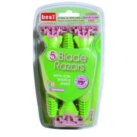 סכיני גילוח לאישה 5להבים
