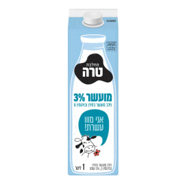 חלב מועשר סידן+D קרטון3%