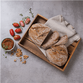 לחם מחמצת אגוזים+צימוקים