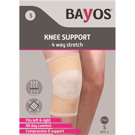 מגן ברך אלסטי אוורירי S