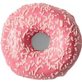 דונאטס בציפוי ורוד+עיטור