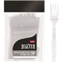 מארז מזלגות שקופים עבים