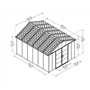 מחסן גינה יוקון 11x13.1