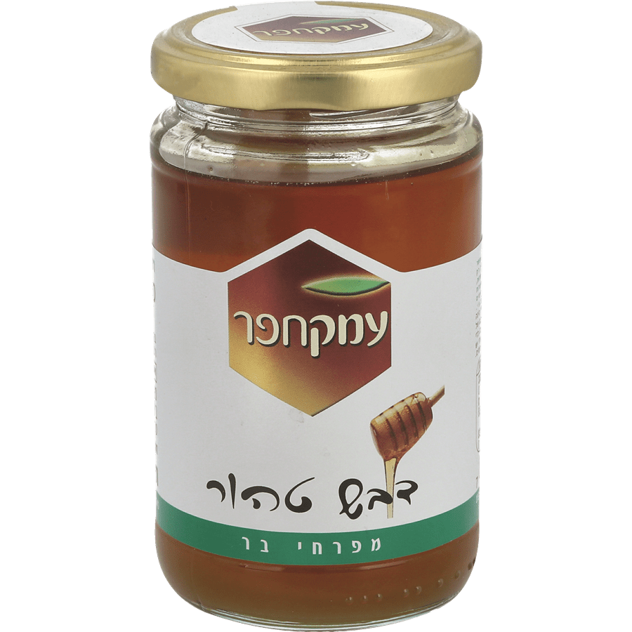צנצנת דבש טהור 350ג' עמק חפר