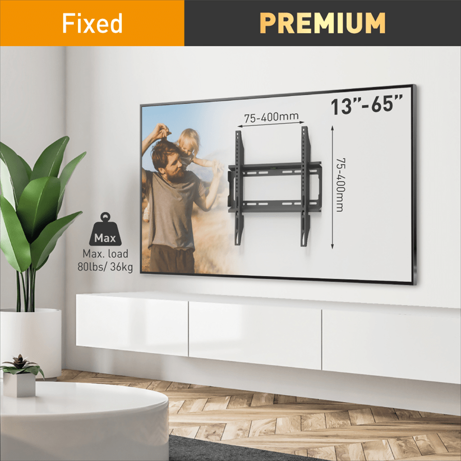 זרוע ברקן קבועה עד 65"