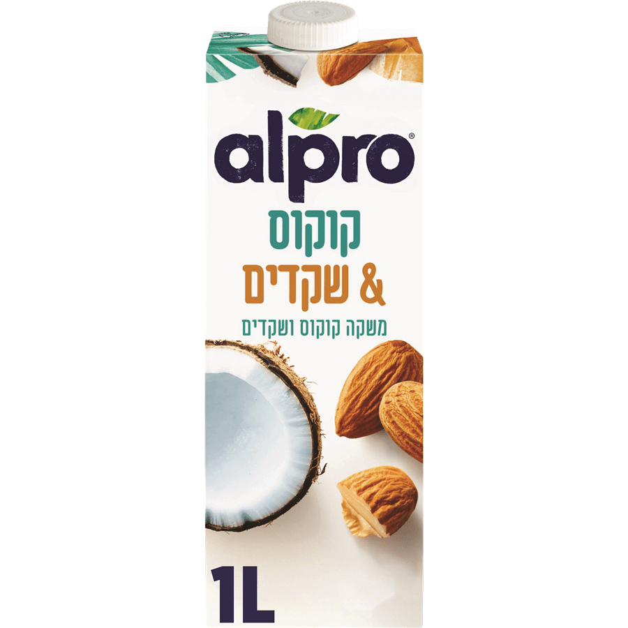 אלפרו משקה קוקוס שקדים 1 ליטר