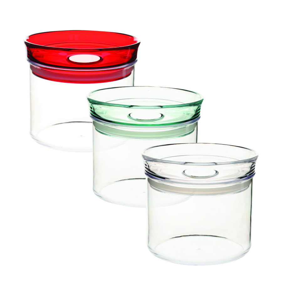 צנצנת אקריל עגולה