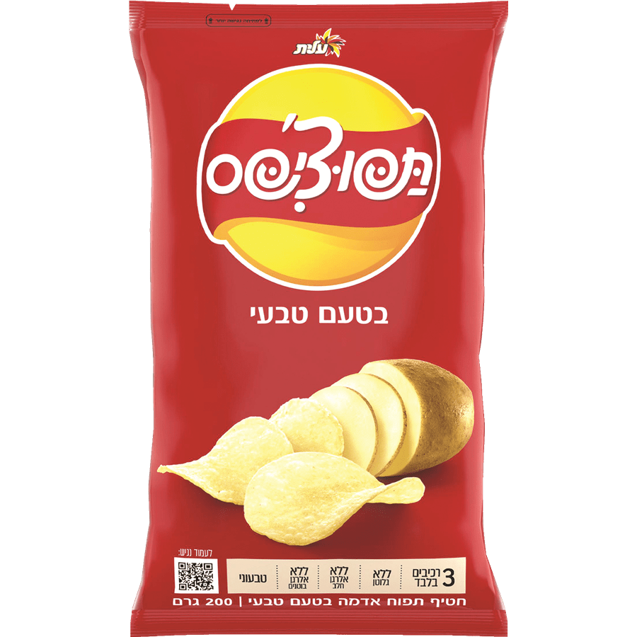 תפוציפס טבעי 200 גר